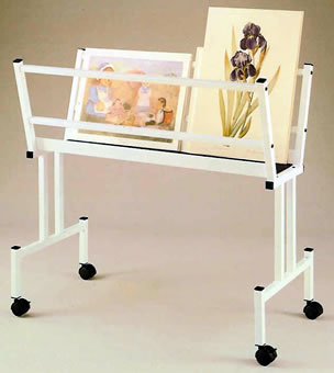 3-Tier Rolling Art Display Stand TRIO Display