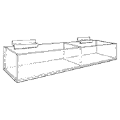 Standard 2 Compartment Bin Tray (Acrylic)