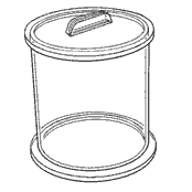 Food Display Tube - Straight Top With Lid 10 x 10 (Acrylic)