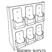 'Full View' Rack For Tri-Fold 18 1/4 x 12 x 7 3/4 (Acrylic)