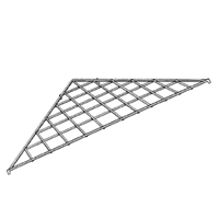 Triangle Grid Shelf : [Chrome]