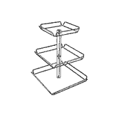 Tray Tower: Three tiers (Acrylic)