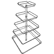 Tray Tower: Five tiers (Acrylic)