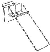 Adjustable Shoe Displays: heel rest